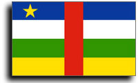 Stredoafrická republika vlajka
