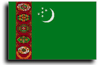 Turkménsko vlajka