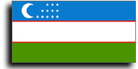 Uzbekistan vlajka